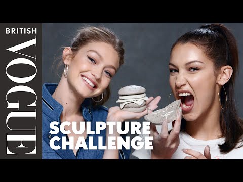 Gigi And Bella Hadid Take The Sculpture Challenge | British Vogue