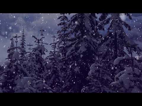 Snow Falling Motion Effect - Christmas Background Video
