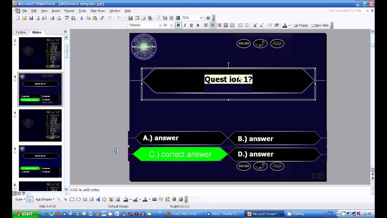 Who Wants To Be A Millionaire PowerPoint YouTube