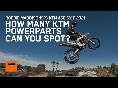 How many KTM PowerParts can you spot? – Robbie Maddison’s KTM 450 SX-F 2021