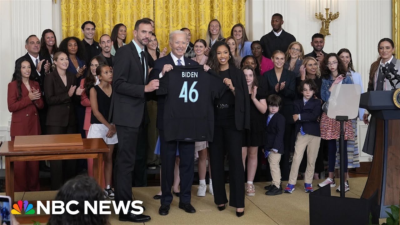 Biden welcomes Gotham FC to White House: 'You never gave up'