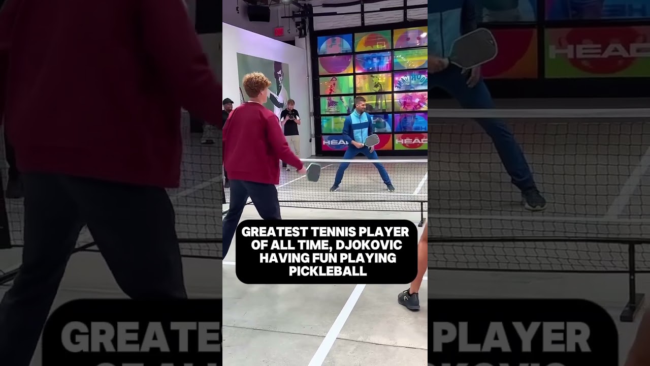 Novak Djokovic has publicly spoken out against pickleball, but he does seem to be enjoying it 🤭
