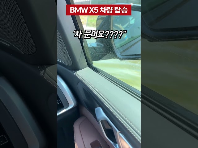 BMW X5 타고 강을 건너다 문을 열면 생기는 일