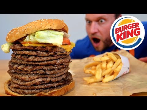 Burger King's BIGGEST Whopper Ever Challenge!
