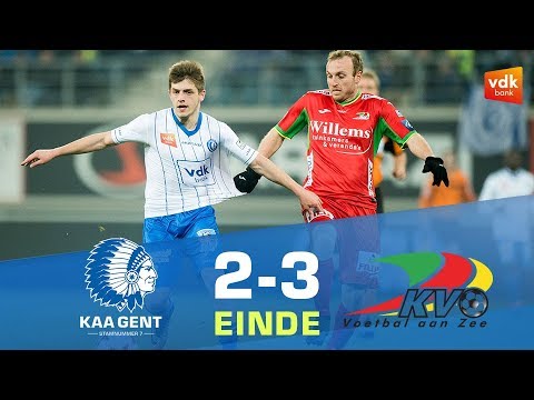 Samenvatting KAA Gent - KV Oostende (2-3)