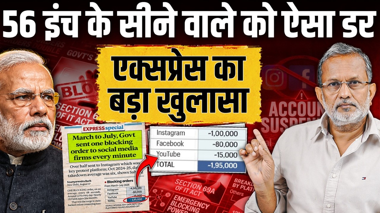 PM Modi युवाओं से इतना क्यों डरे ? सोशल मीडिया के लिए भेजा रिकॉर्ड ब्लॉकिंग ऑर्डर || Ajit Anjum