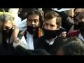 NDTV - Rahul Gandhi joins black band protest in parliament