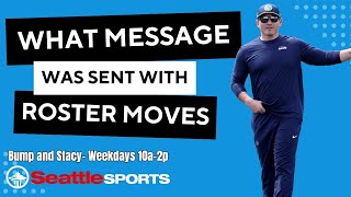 What message was sent with the Seattle Seahawks roster moves?