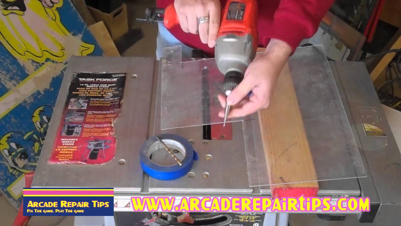 Arcade Repair Tips - Drilling Holes In Plexiglass - YouTube