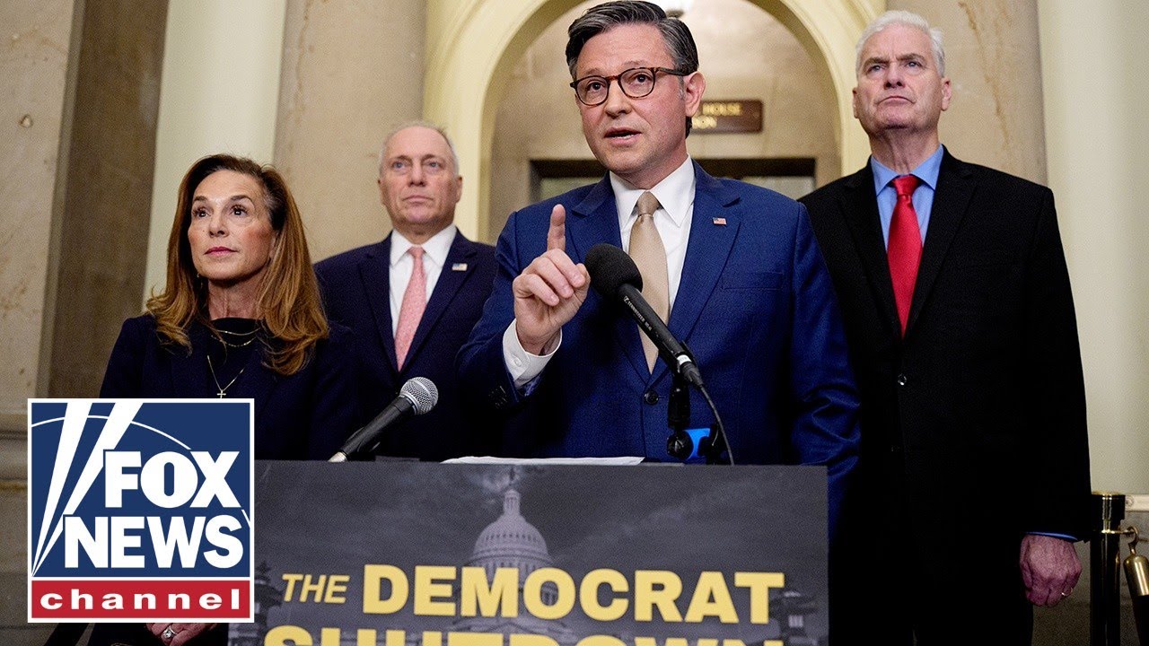 WATCH LIVE: Speaker Johnson, GOP leaders address the government shutdown