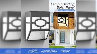 Pratinjau video produk TaffLED Lampu Dinding Solar LED Outdoor Waterproof 2V - OO10