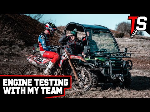 TESTING RACE ENGINES WITH MY TEAM - HONDA CRF450