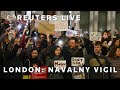 LIVE: Navalny vigil outside Russian embassy in London