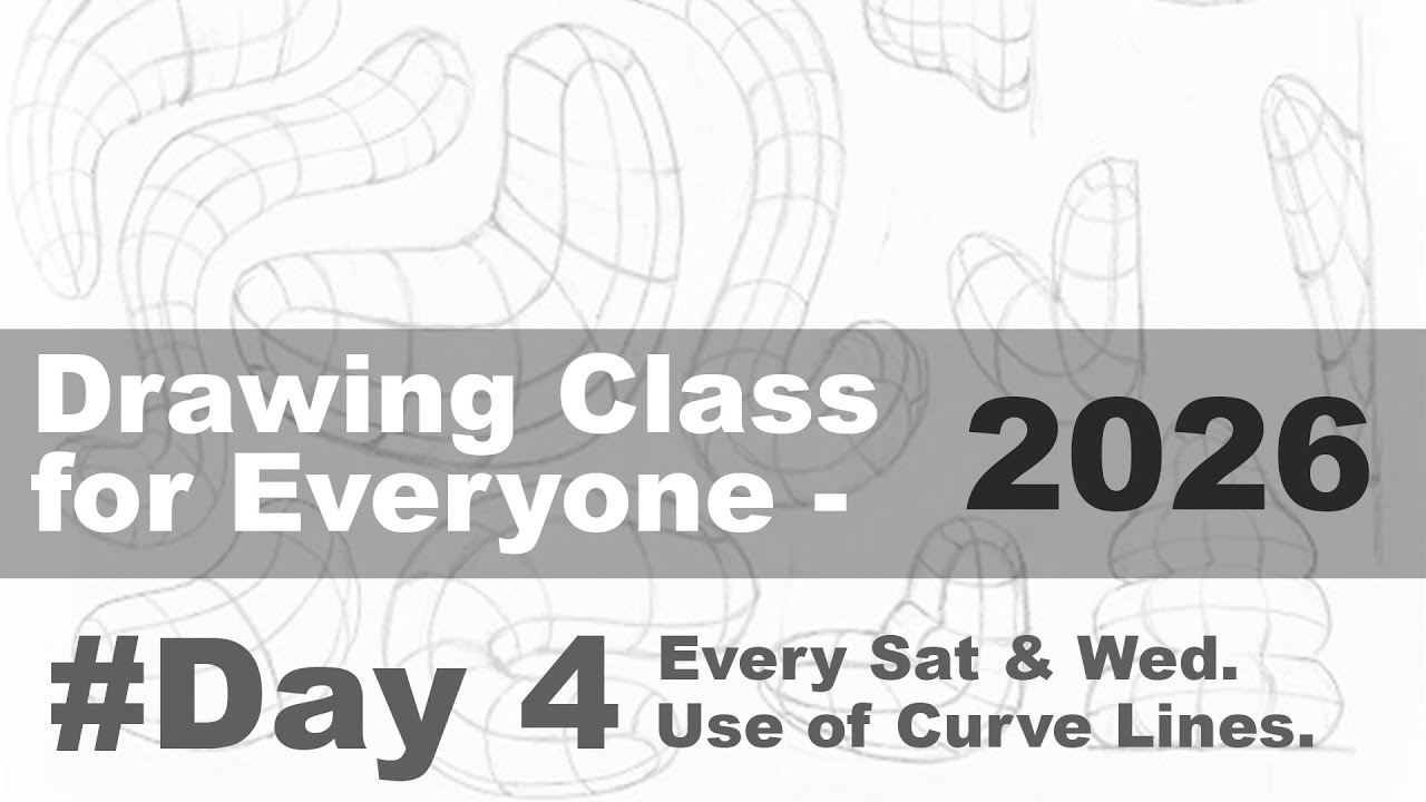 Drawing Class for Beginners - 2026 | Day - 3 | Why Curve Lines are Important in Drawing? #drawing