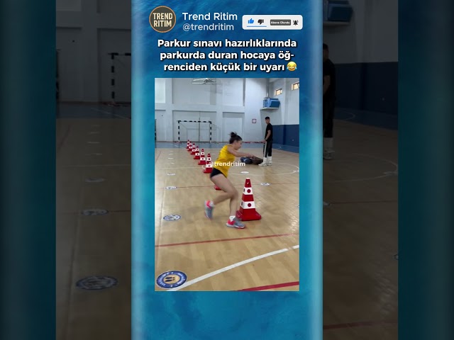 Parkur Yaparken Öğretmen Önüne Çıkıyor 🤣😅