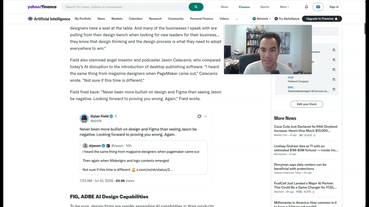 Figma CEO says AI is Bullish!