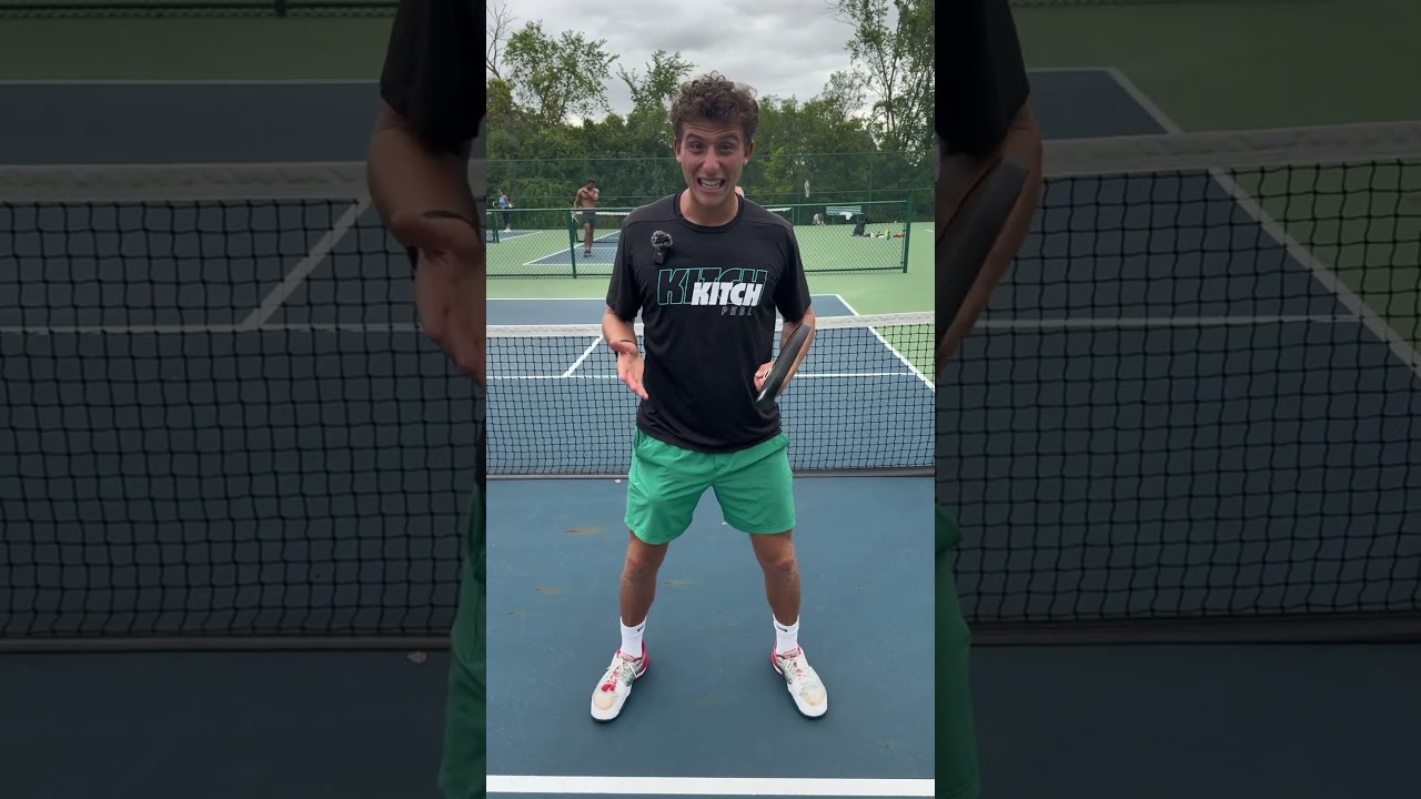 How To Stop Popping Up Your Dinks! 🎇🛑 #pickleball #pickleballtips #shorts