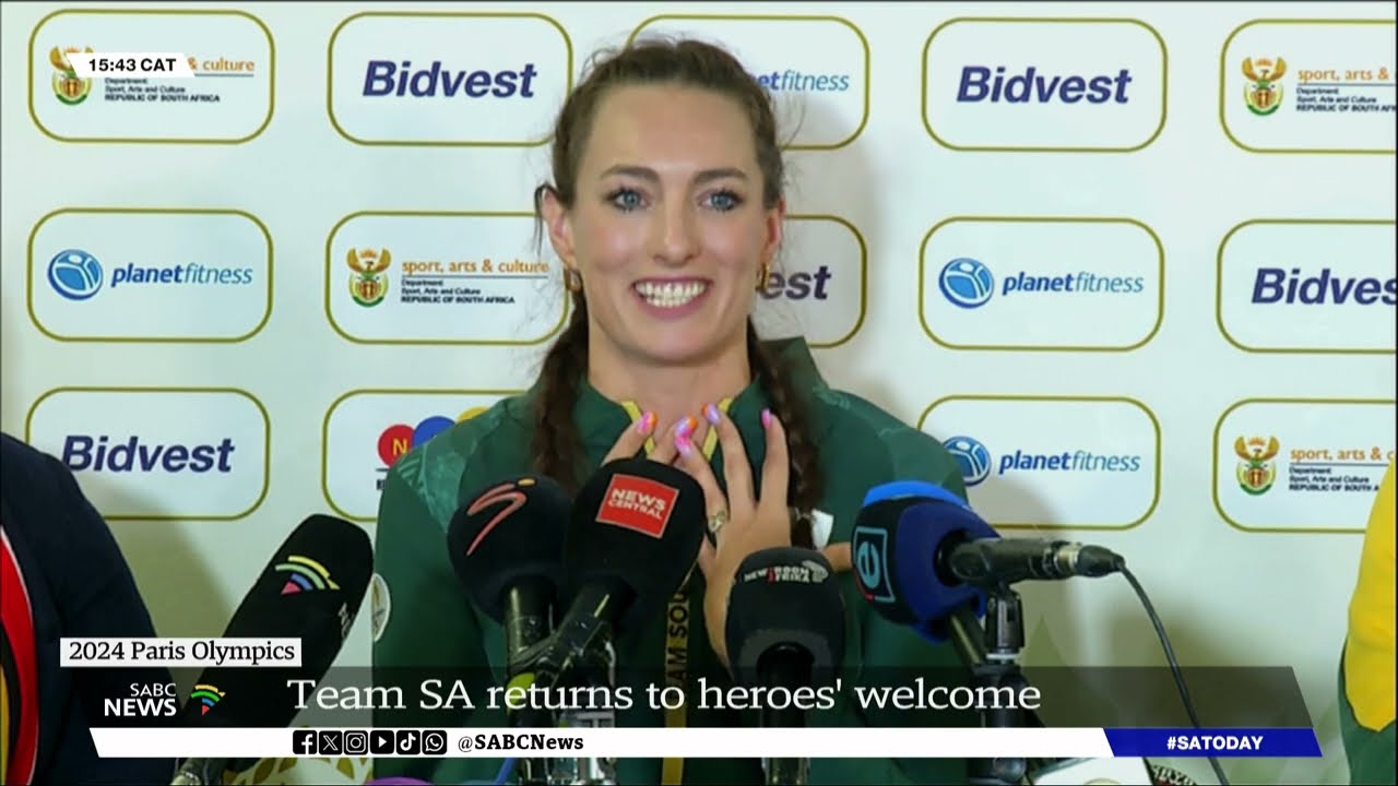 2024 Olympics | SA Olympic team receive a heroes' welcome at OR Tambo