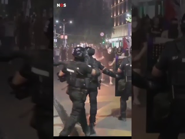 Grimmig einde aan groot protest tegen regering Servië