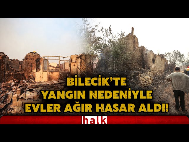 Sakarya'da başlayıp Bilecik'e sıçrayan orman yangınında çok sayıda ev ağır hasar aldı!