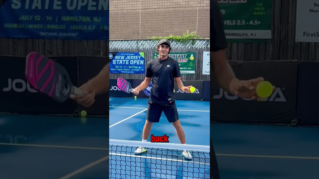 Struggling with your backhand speed-up? Watch this video! #pickleball #shorts
