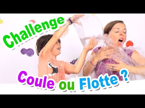 CHALLENGE COULE OU FLOTTE : Mère vs Fils ! - La famille Démo Jouets