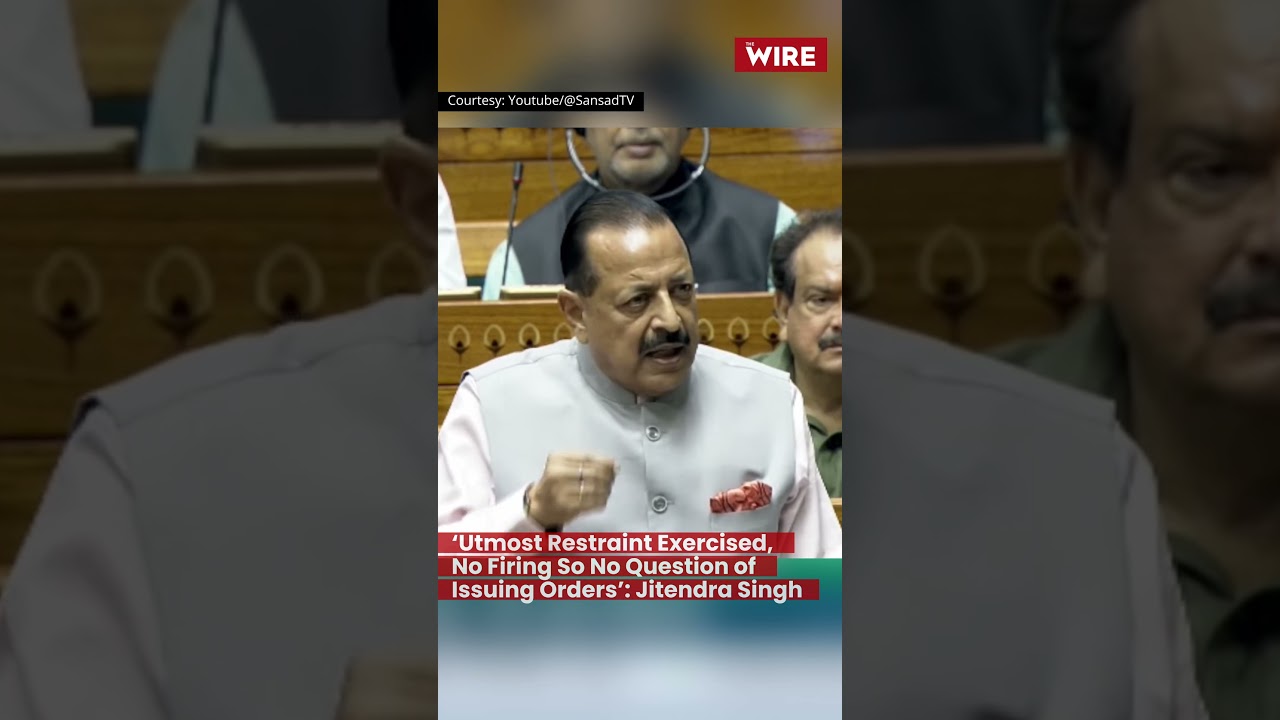 ‘Utmost Restraint Exercised, No Firing So No Question of Issuing Orders’: Jitendra Singh