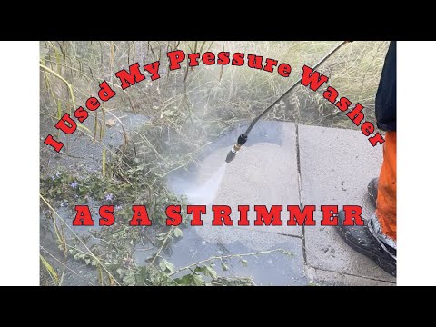 I used my pressure washer as a strimmer