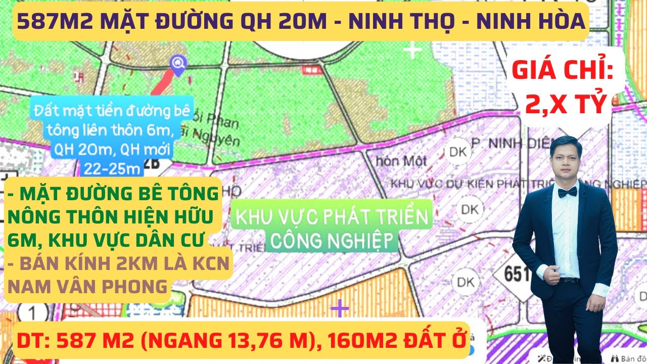 Tổng hợp đất đầu tư đường lớn, gần khu công nghiệp, biển tại đô thị công nghiệp Ninh Hòa video