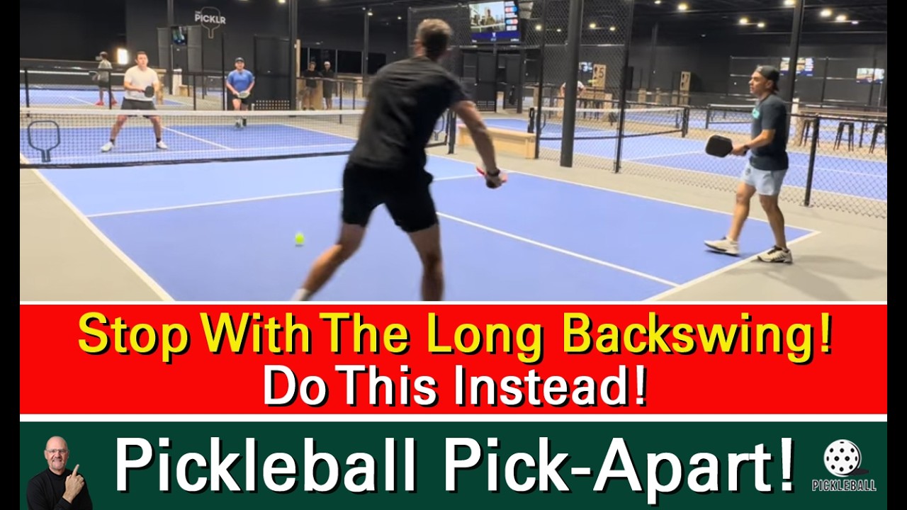 Pickleball! How To Generate More Power With No Backswing!