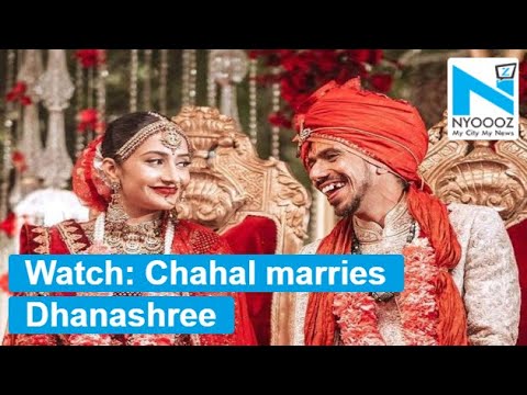 Watch: Cricketer Yuzvendra Chahal ties knot with Dhanashree Verma