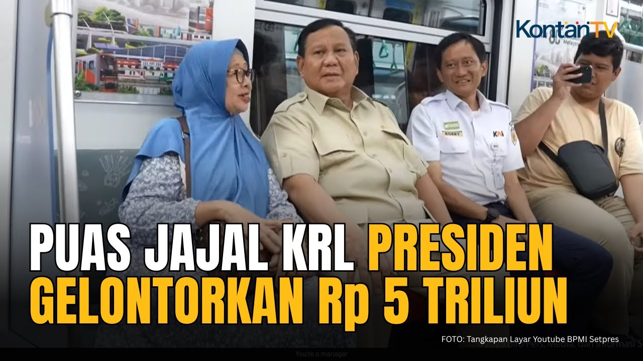 Presiden Prabowo Subianto Jajal KRL dari Manggarai ke Tanah Abang, Anggaran KAI Ditambah