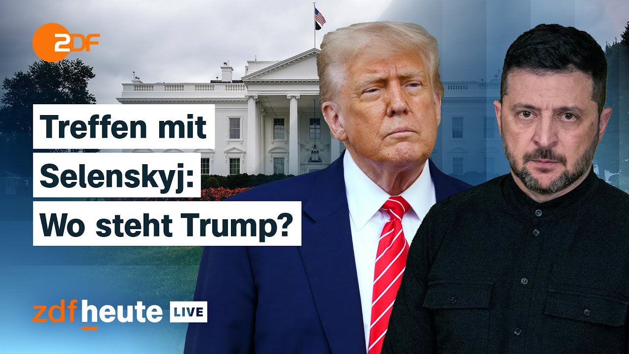 Selenskyj hofft in Washington auf Tomahawks – Trump will in Ungarn Putin treffen | ZDFheute live