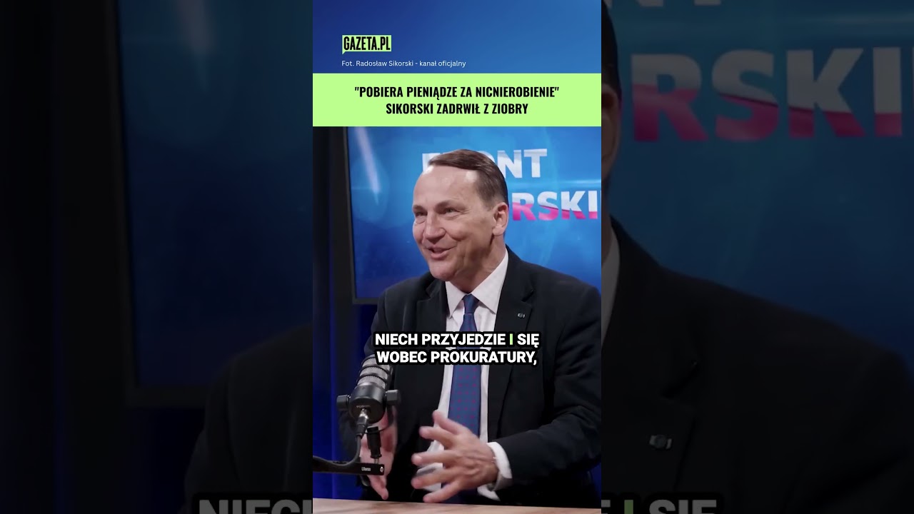 Sikorski zakpił z Ziobry. "Chyba jej zaufa, nie?" #shorts