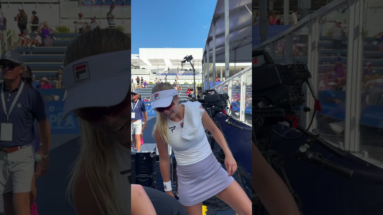 The pickleball GOATs, Ben Johns and Anna Leigh Waters, had the cutest supporter for this match