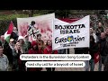 Protesters in Eurovision host city call for boycott of Israel | REUTERS  - 00:35 min - News - Video
