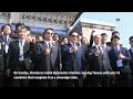 Former Taiwan leader visits China