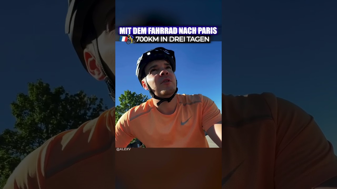 Mit dem Fahrrad nach 600KM Paris 🤯🚴‍♂️ alexv travel traveling traveltrips