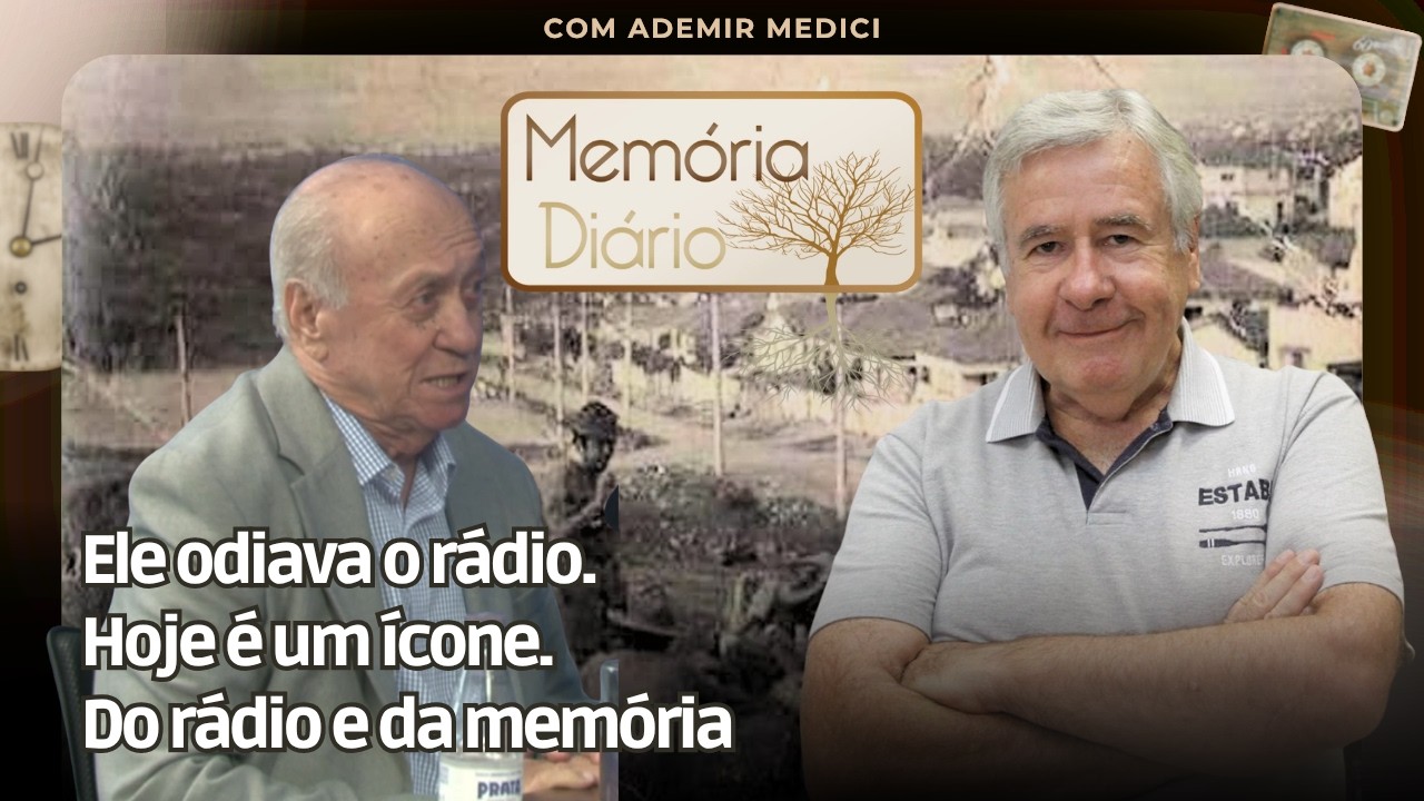 Ele odiava o rádio.Hoje é um ícone.Do rádio e da memória
