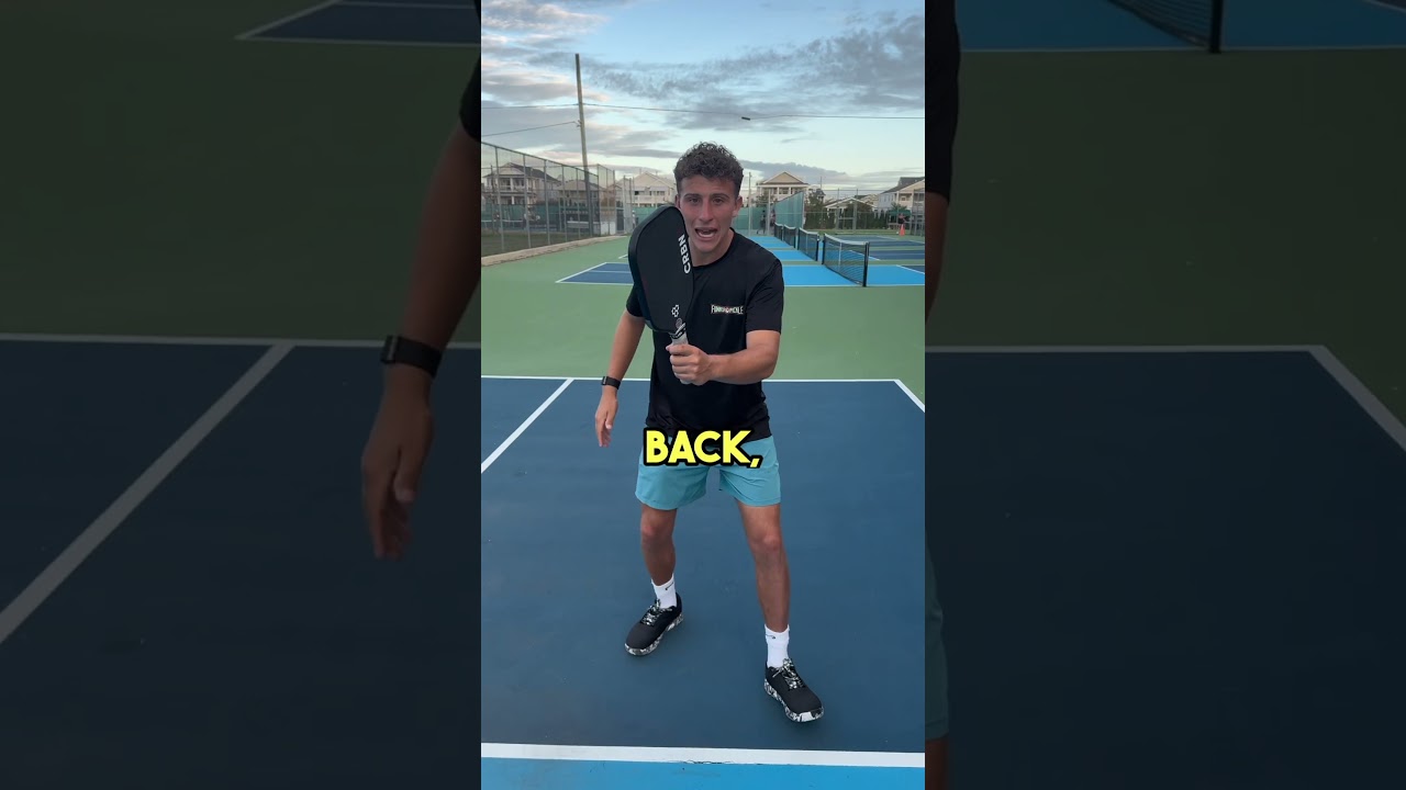 Hack To Stop Hitting Out Balls? #pickleballtips #pickleball #shorts