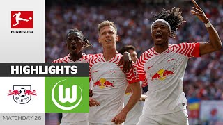 Big Points in CL-Race! | RB Leipzig — VfL Wolfsburg 3-0 | Highlights | Matchday 29 – Bundesliga