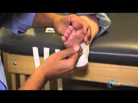 Heel Pain Plantar Fasciitis - Tape Wrap Procedure - YouTube