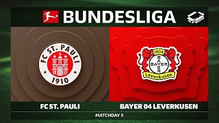 FC St. Pauli vs. Bayer 04 Leverkusen | Matchday 5 — Bundesliga 2025/26