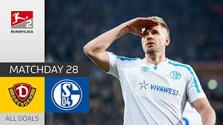 Terodde Brace to Send S04 in 3rd Place | Dresden — Schalke 1-2 | Highlights | MD 28 – Bundesliga 2