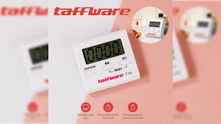 Pratinjau video produk Taffware Timer Masak Dapur Countdown Digital Alarm Clock - T10