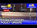 MICA students react to apparent policy update
