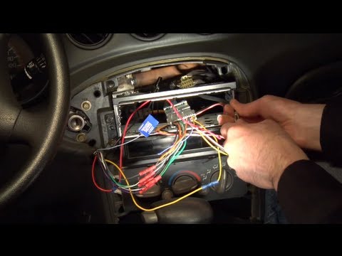 Installing an aftermarket car radio - YouTube 1998 plymouth neon radio wiring diagram 