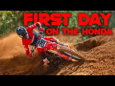 FIRST DAY BACK ON RED | Christian Craig Riding 450 Quadlock Honda