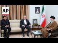 Irans Supreme Leader Khamenei meets Hamas leader Haniyeh in Tehran