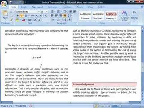 Microsoft Word 2007: Equation Editor